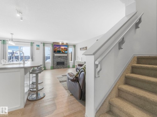 2003 Westerra Loop, Stony Plain, AB - Indoor Photo Showing Other Room With Fireplace