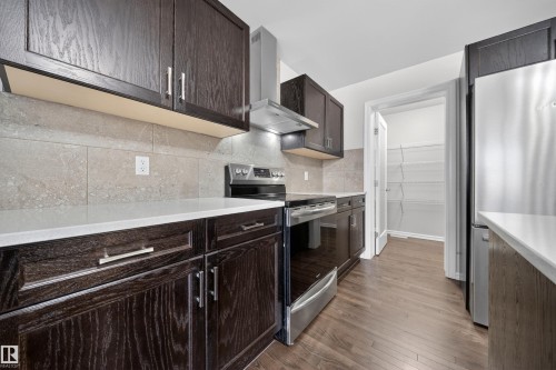4216 Alexander Bay, Edmonton, AB - Indoor Photo Showing Kitchen With Upgraded Kitchen
