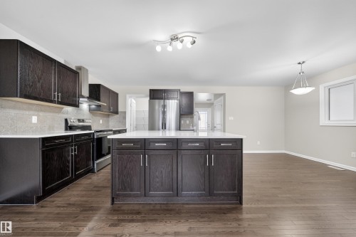 4216 Alexander Bay, Edmonton, AB - Indoor Photo Showing Kitchen With Upgraded Kitchen