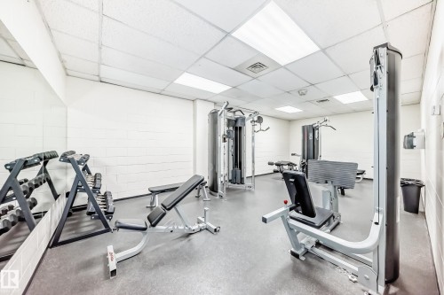 208 10149 Saskatchewan Drive, Edmonton, AB - Indoor Photo Showing Gym Room