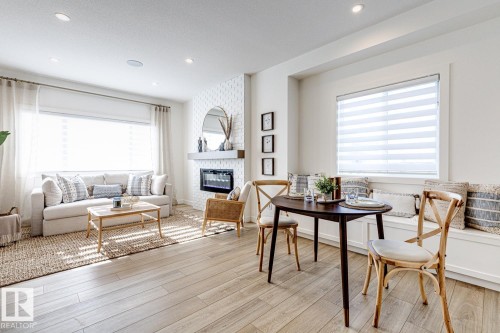 301 Juniper Cove, Leduc, AB - Indoor With Fireplace