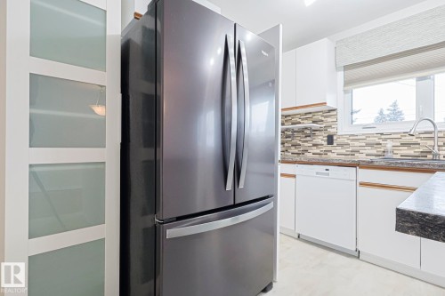 13419 102 Street, Edmonton, AB - Indoor Photo Showing Kitchen With Double Sink