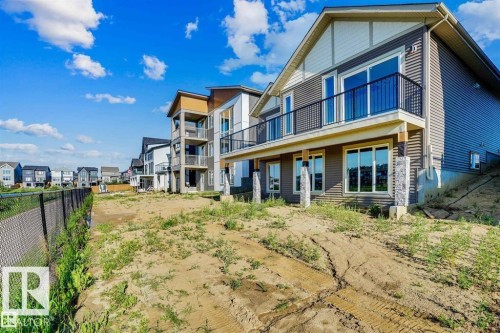 Back of property with a balcony and a residential view - 27 Rosewood Way, St. Albert, AB - Outdoor