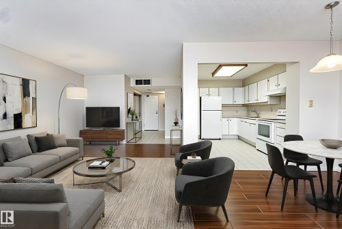 702 8340 Jasper Avenue, Edmonton, AB - Indoor Photo Showing Living Room