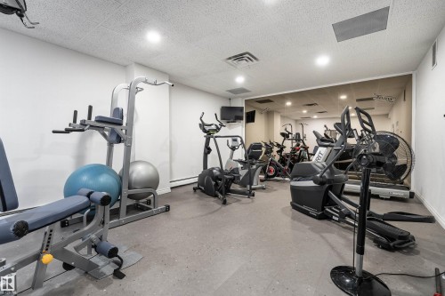 702 8340 Jasper Avenue, Edmonton, AB - Indoor Photo Showing Gym Room