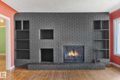 13915 102 Avenue, Edmonton, AB - Indoor Photo Showing Other Room With Fireplace