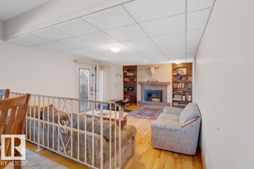 5004 144 Street, Edmonton, AB - Indoor With Fireplace
