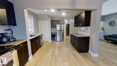 12903 119A Avenue, Edmonton, AB - Indoor Photo Showing Kitchen With Double Sink