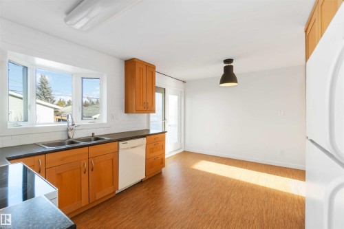 7516 136 Avenue, Edmonton, AB - Indoor Photo Showing Kitchen With Double Sink
