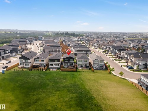 Aerial perspective of suburban area - 15518 13A Avenue, Edmonton, AB - Outdoor With View