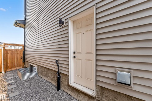 View of exterior entry - 15518 13A Avenue, Edmonton, AB - Outdoor With Exterior