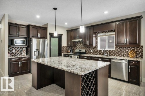 1908 86 Street, Edmonton, AB - Indoor Photo Showing Kitchen With Upgraded Kitchen