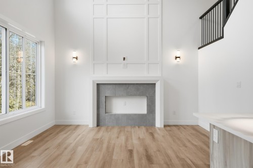 113 Hilton Cove, Spruce Grove, AB - Indoor With Fireplace