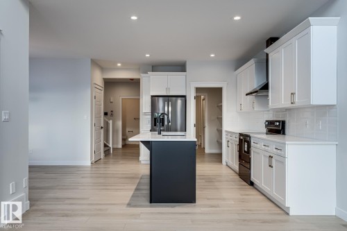 3719 42 Avenue, Beaumont, AB - Indoor Photo Showing Kitchen With Upgraded Kitchen