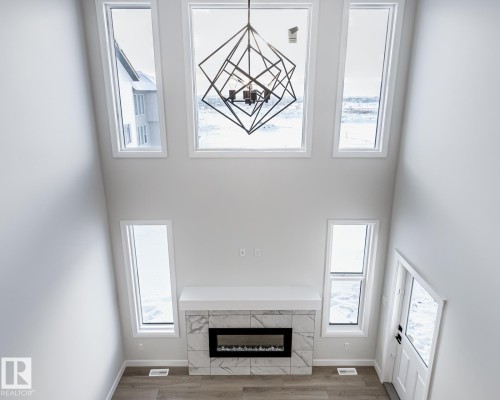 3719 42 Avenue, Beaumont, AB - Indoor With Fireplace