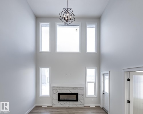 3719 42 Avenue, Beaumont, AB - Indoor With Fireplace