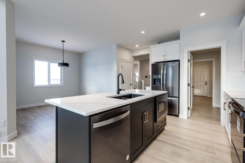 3719 42 Avenue, Beaumont, AB - Indoor Photo Showing Kitchen With Double Sink
