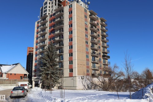#206 9028 Jasper Ave Nw, Edmonton, AB - Outdoor With Balcony With Facade