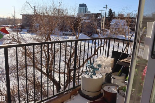 #203 9028 Jasper Ave Nw, Edmonton, AB - Outdoor With Balcony