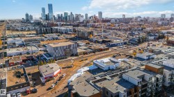 Drone / aerial view of city skyline - 