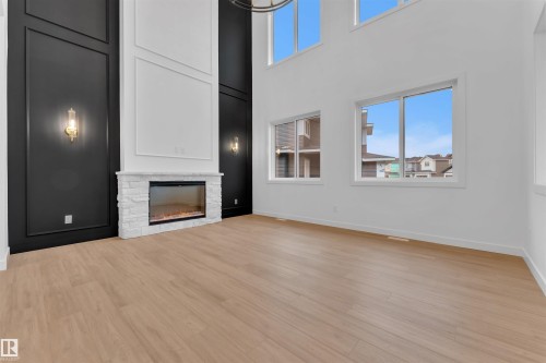 27 Eldridge Point(E), St. Albert, AB - Indoor With Fireplace