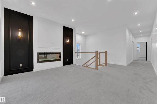 27 Eldridge Point(E), St. Albert, AB - Indoor With Fireplace