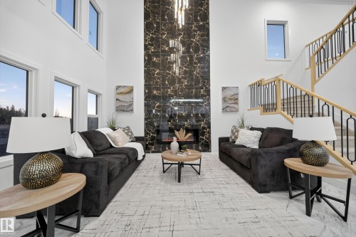 715 166 Avenue, Edmonton, AB - Indoor Photo Showing Living Room