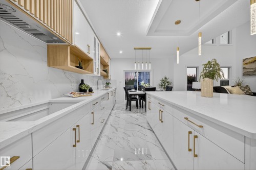 715 166 Avenue, Edmonton, AB - Indoor Photo Showing Kitchen With Upgraded Kitchen