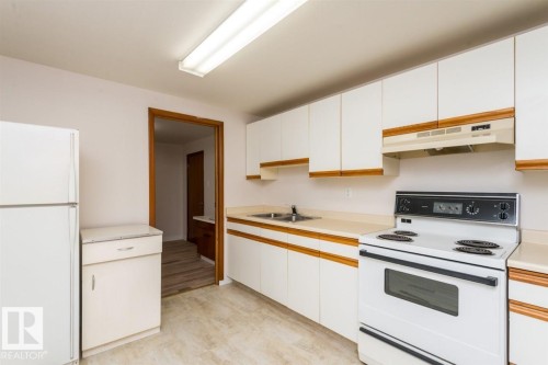 9850 81 Avenue, Edmonton, AB - Indoor Photo Showing Kitchen With Double Sink