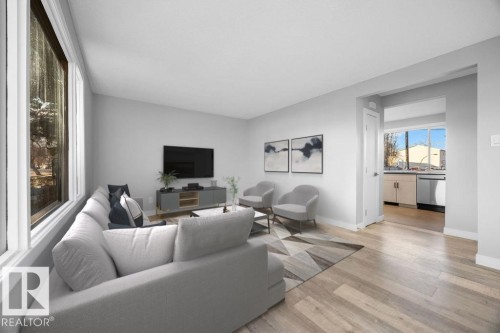 10458 166 Street, Edmonton, AB - Indoor Photo Showing Living Room