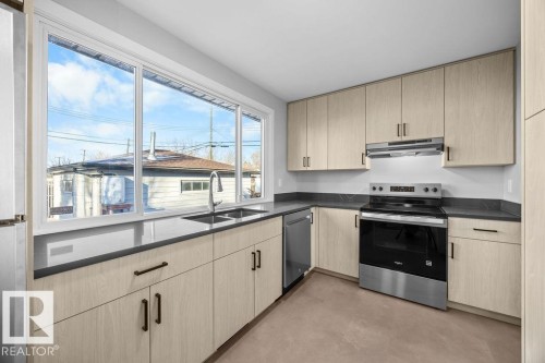 10458 166 Street, Edmonton, AB - Indoor Photo Showing Kitchen With Double Sink