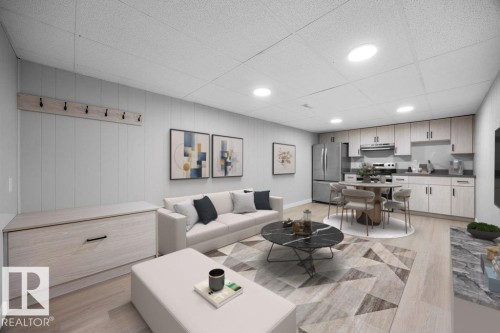 10458 166 Street, Edmonton, AB - Indoor Photo Showing Living Room