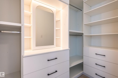View of walk in closet - 43 Eldridge Point(E), St. Albert, AB - Indoor With Storage