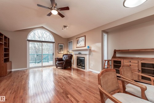 33 Eldorado Drive, St. Albert, AB - Indoor Photo Showing Living Room With Fireplace