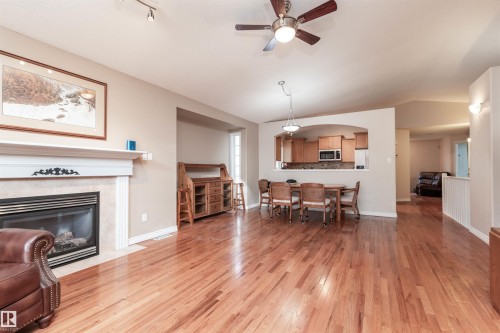 33 Eldorado Drive, St. Albert, AB - Indoor Photo Showing Living Room With Fireplace
