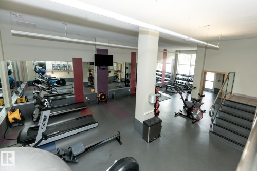 1202 9835 113 Street, Edmonton, AB - Indoor Photo Showing Gym Room