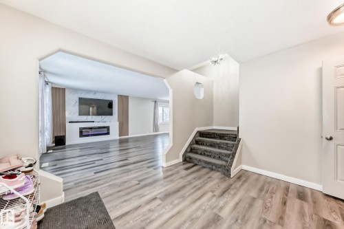 72 Howson Crescent, Edmonton, AB - Indoor With Fireplace