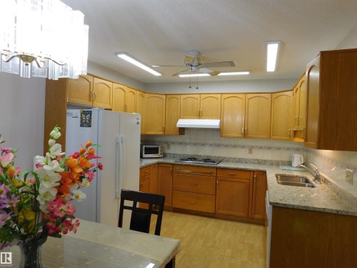 210 10945 21 Avenue, Edmonton, AB - Indoor Photo Showing Kitchen With Double Sink