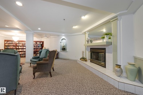 210 10945 21 Avenue, Edmonton, AB - Indoor With Fireplace