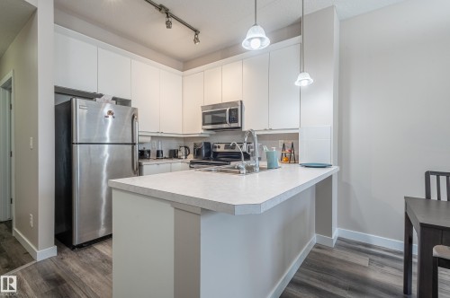 102 2590 Anderson Way, Edmonton, AB - Indoor Photo Showing Kitchen With Stainless Steel Kitchen With Double Sink