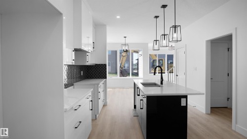 711 31 Avenue, Edmonton, AB - Indoor Photo Showing Kitchen With Double Sink With Upgraded Kitchen