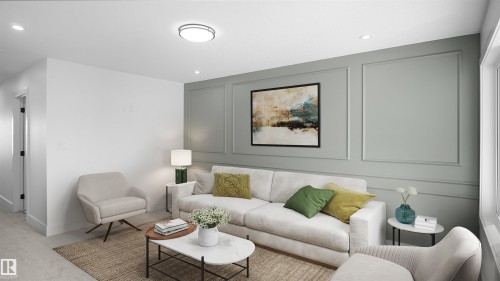 711 31 Avenue, Edmonton, AB - Indoor Photo Showing Living Room