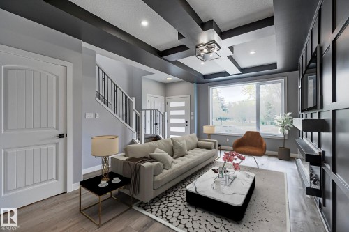 11633 St Albert Trail, Edmonton, AB - Indoor Photo Showing Living Room