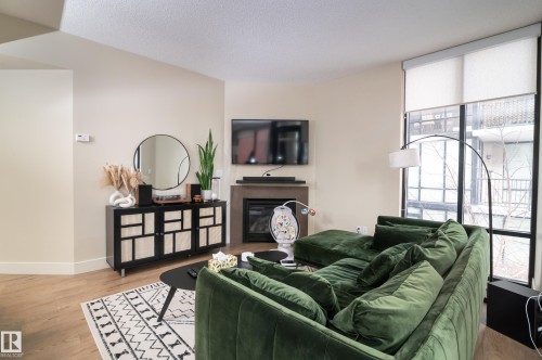 304 11933 Jasper Avenue, Edmonton, AB - Indoor With Fireplace