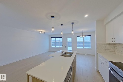 18910 29 Avenue, Edmonton, AB - Indoor Photo Showing Kitchen With Double Sink With Upgraded Kitchen