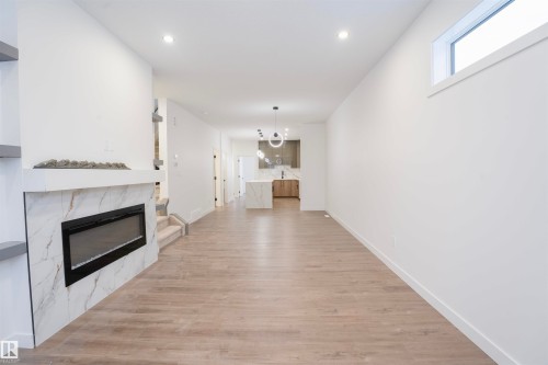 5211 104A Street Nw, Edmonton, AB - Indoor With Fireplace