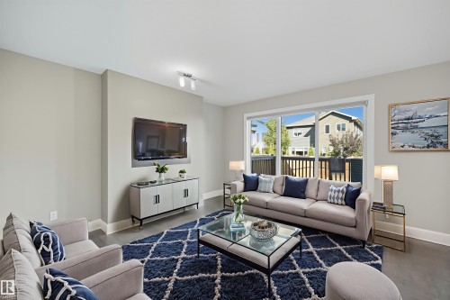 7122 Armour Link, Edmonton, AB - Indoor Photo Showing Living Room