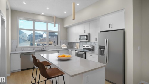 7116 51 Avenue, Beaumont, AB - Indoor Photo Showing Kitchen With Upgraded Kitchen