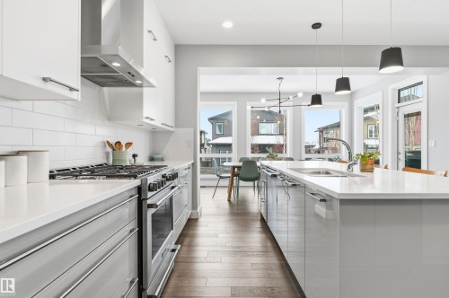 2046 Ware Road, Edmonton, AB - Indoor Photo Showing Kitchen With Double Sink With Upgraded Kitchen