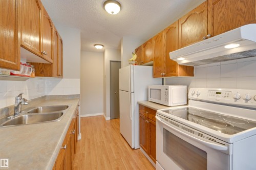 302 10230 114 Street, Edmonton, AB - Indoor Photo Showing Kitchen With Double Sink